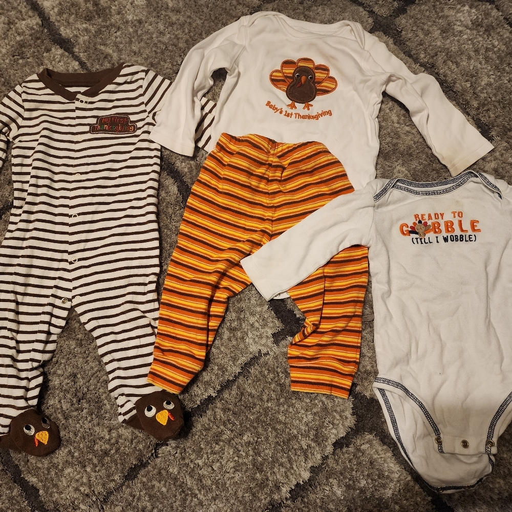 Thanksgiving baby clothes 6-9 months